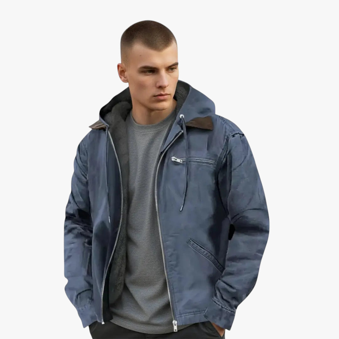 Men's Winter Sherpa Jacket | Hood