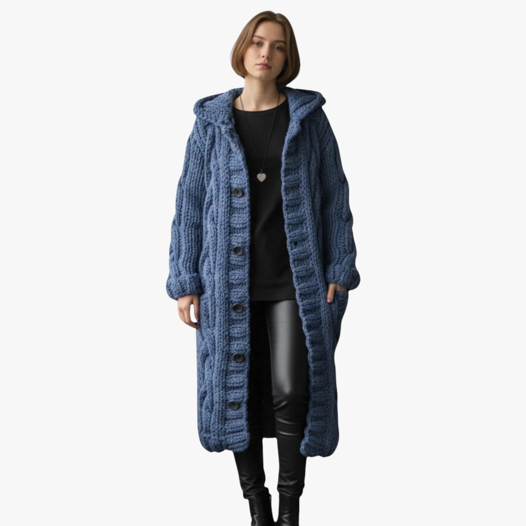 Women's Long Winter Coat | Hood