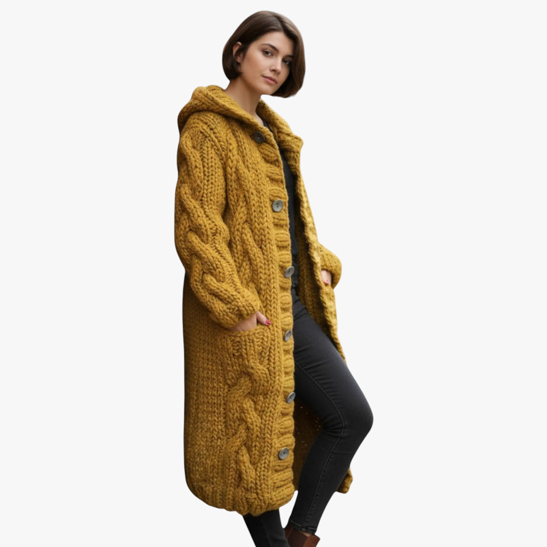 Women's Long Winter Coat | Hood