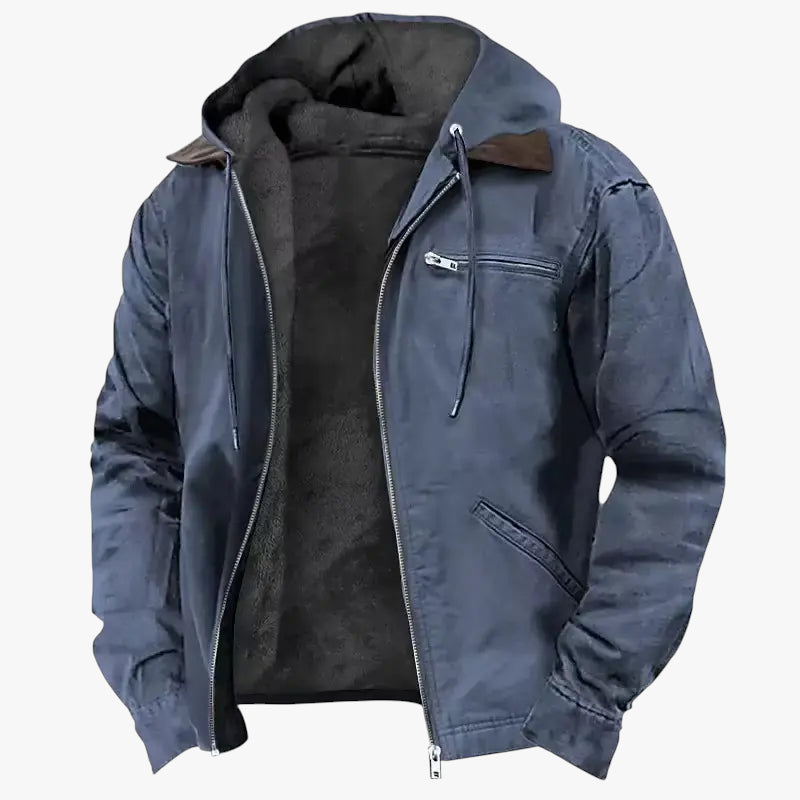 Men's Winter Sherpa Jacket | Hood
