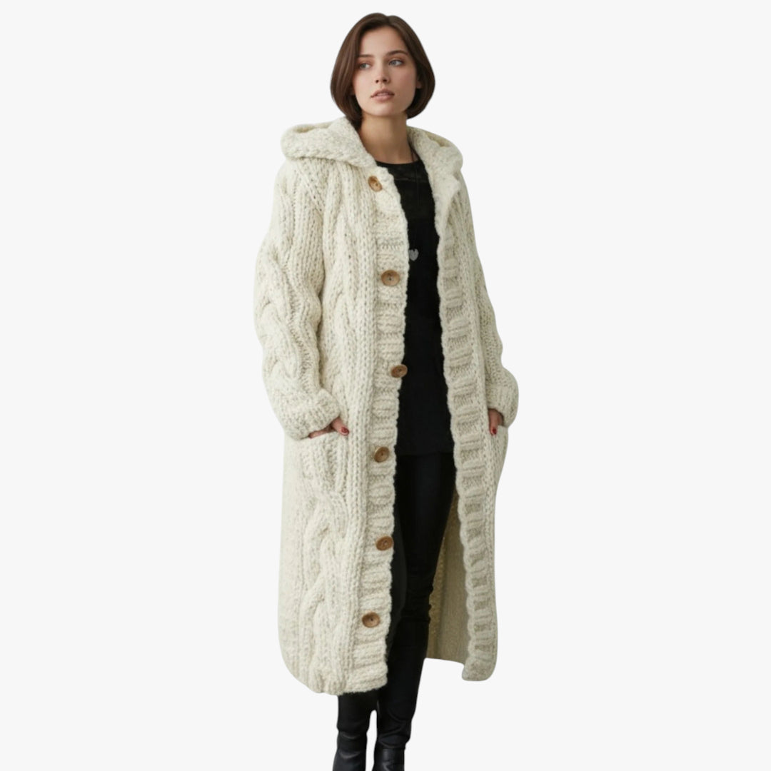Women's Long Winter Coat | Hood