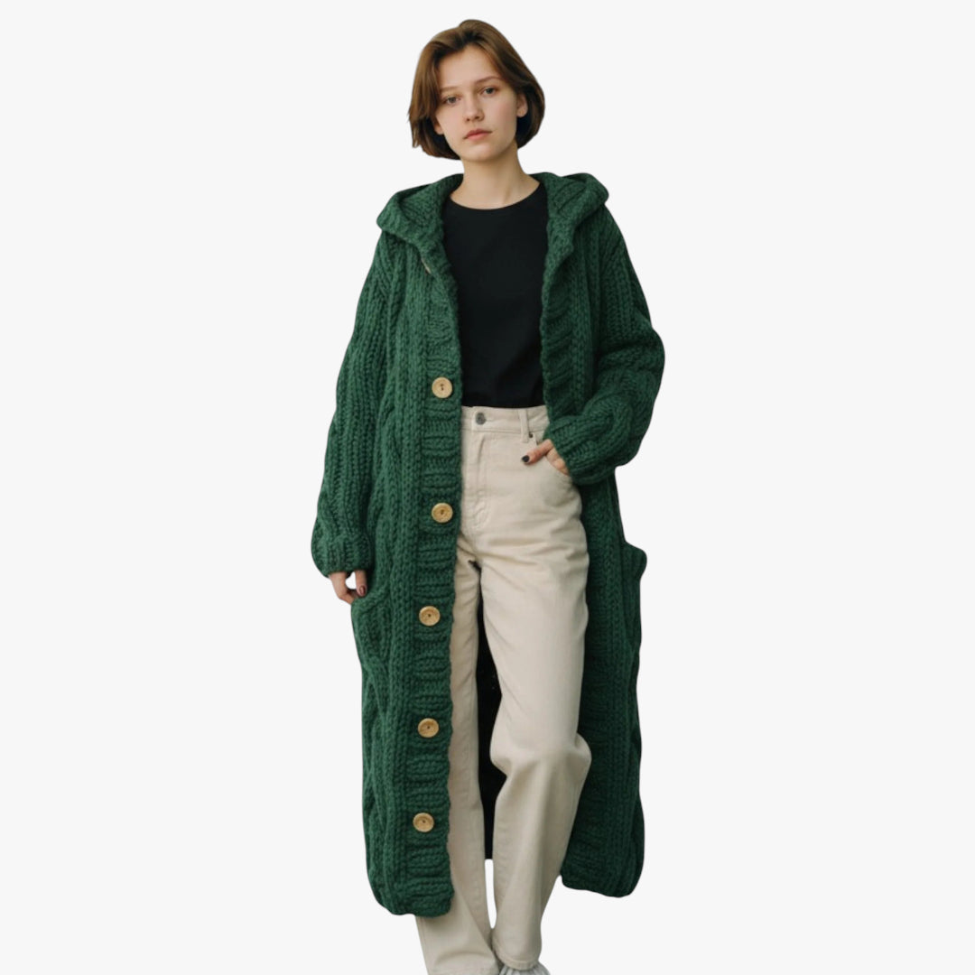 Women's Long Winter Coat | Hood