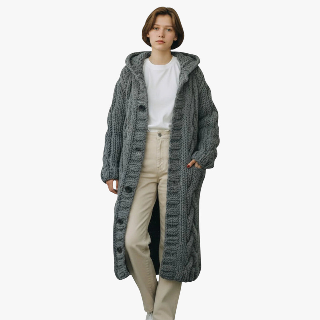 Women's Long Winter Coat | Hood