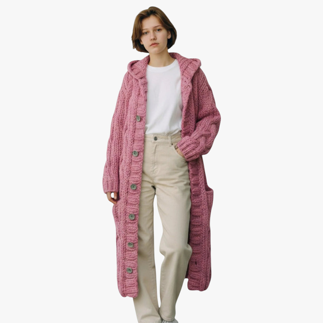 Women's Long Winter Coat | Hood